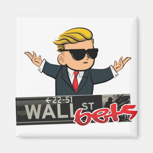 Wall Street Bets Magnet (Front)