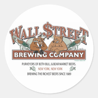 WALL-STREET-BREWING-Company Classic Round Sticker