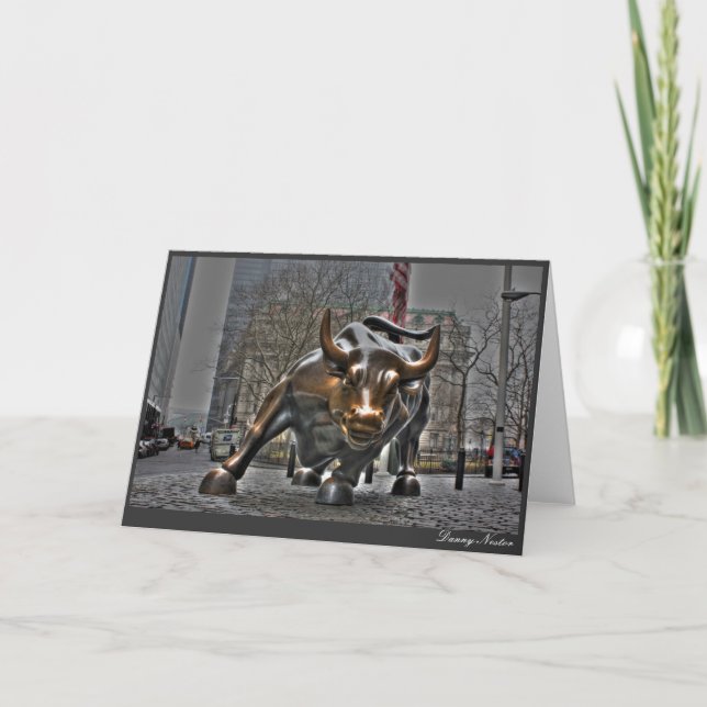 Wall Street Bull Card (Front)
