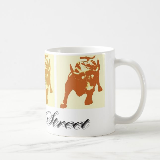 Wall Street Bull Market Coffee Mug (Right)