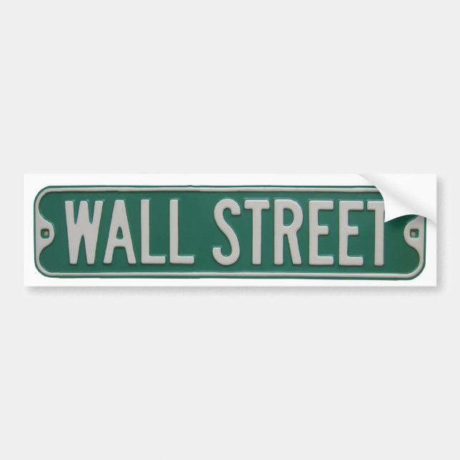 Wall Street bumper sticker (Front)