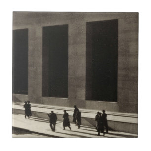 Wall Street (by Paul Strand, 1915) Ceramic Tile