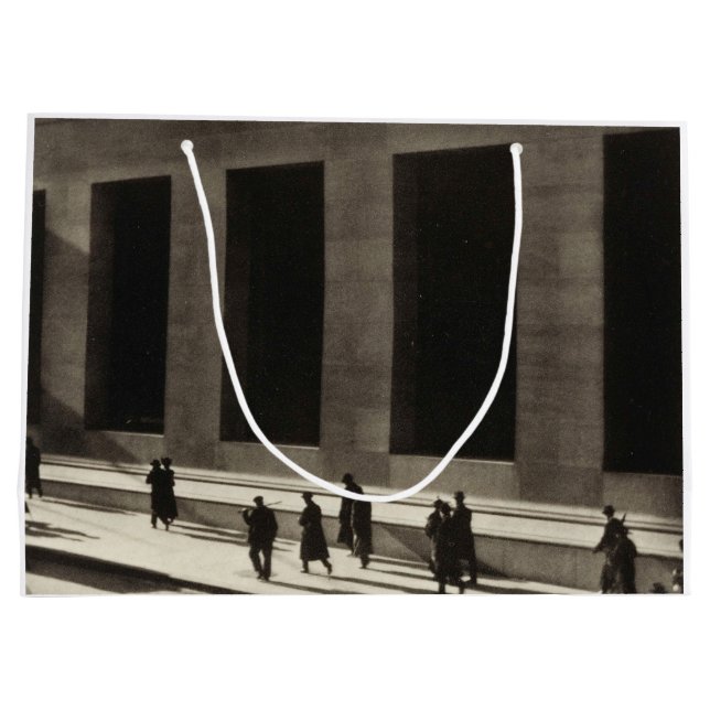 Wall Street (by Paul Strand, 1915) Large Gift Bag (Back)