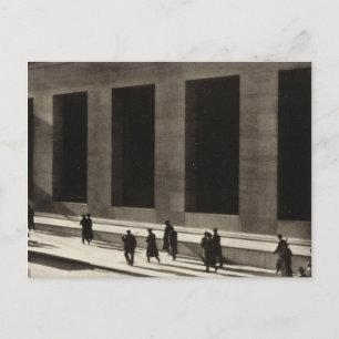 Wall Street (by Paul Strand, 1915) Postcard