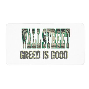 Wall Street/ Greed is Good
