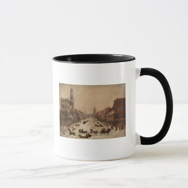 Wall Street in Winter Mug (Right)