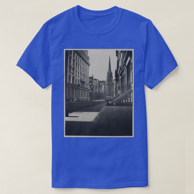 Wall Street Manhattan in New York City circa 1870  T-Shirt (Design Front)