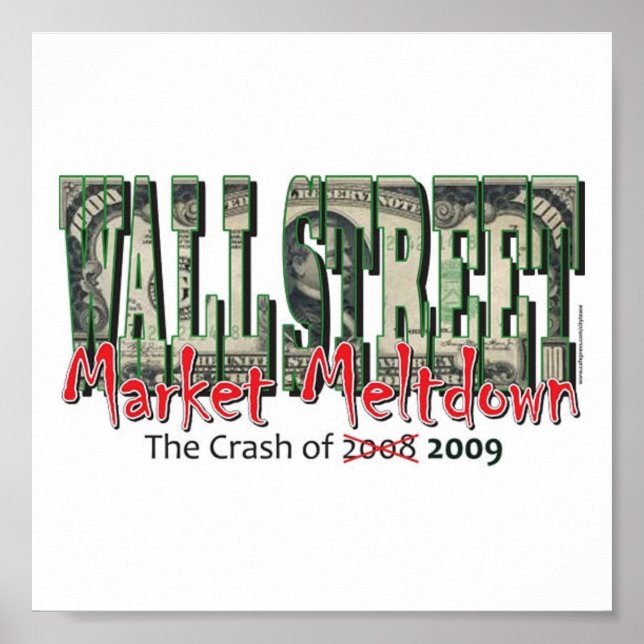 Wall-street Market Meltdown Poster (Front)