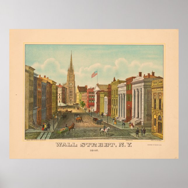 Wall Street, New York (1847) Poster (Front)