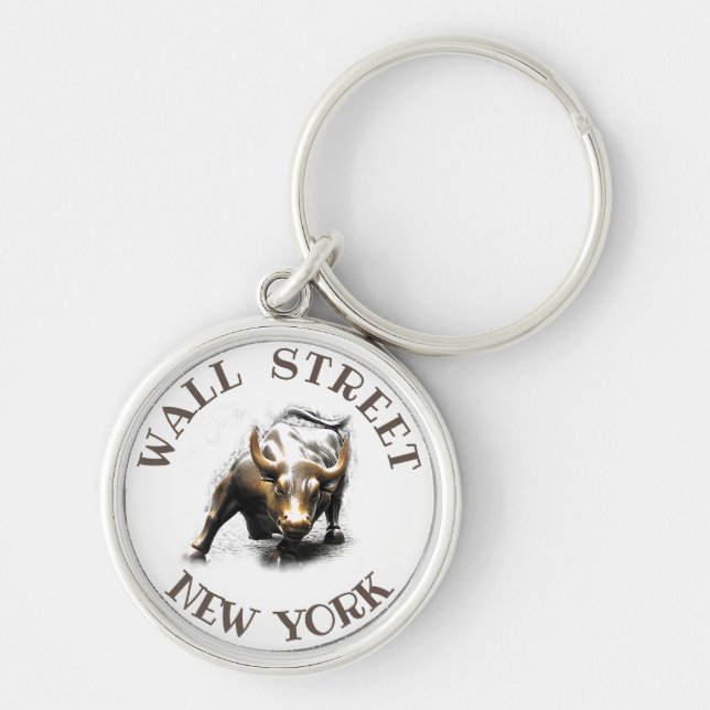 WALL STREET, NEW YORK KEY RING (Front)