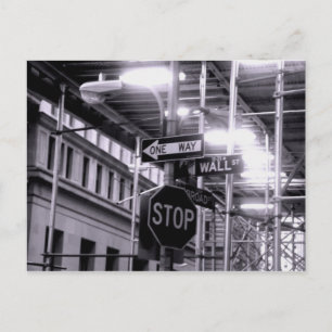 Wall Street postcard