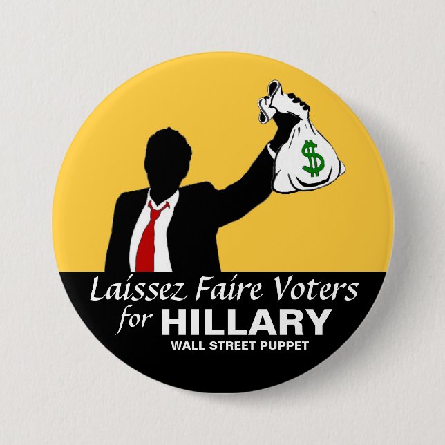 Wall Street Puppet 7.5 Cm Round Badge (Front)
