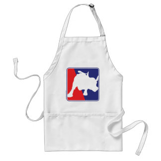 Wall Street Red White and Blue Bull Standard Apron