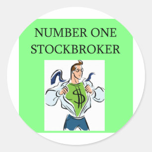wall street stock ,market investor classic round sticker