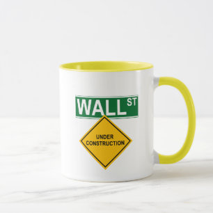 Wall Street Under Construction Mug