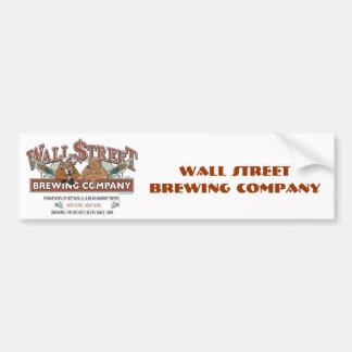 WALL-STRRET-BREWING-for-Caf Bumper Sticker