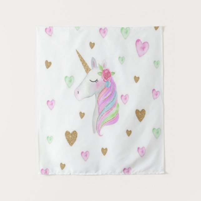 Wall Tapestry Unicorn (Front)