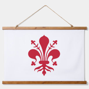 Wall Tapestry with flag of Florence, Italy