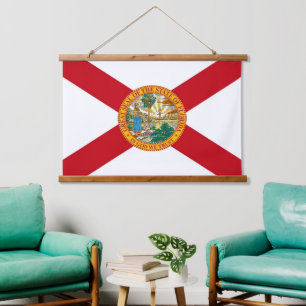 Wall tapestry with flag of Florida, U.S.A.