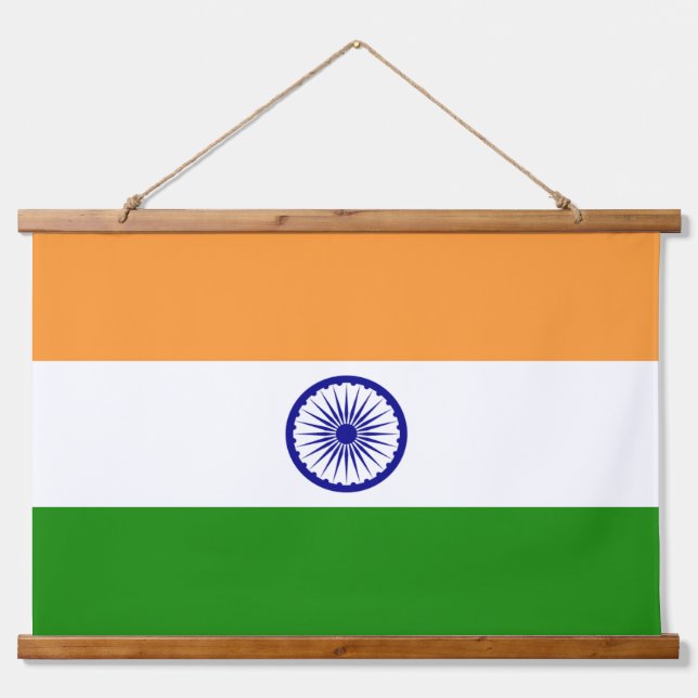 Wall Tapestry with flag of India (Front)