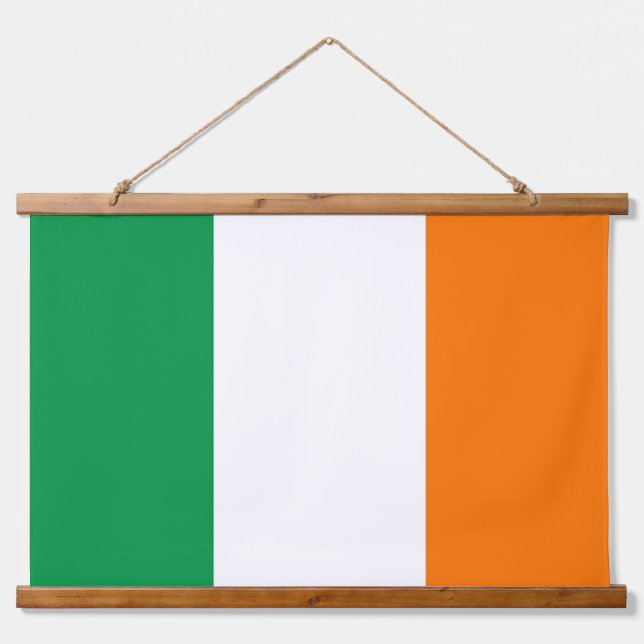 Wall Tapestry with flag of Ireland (Front)