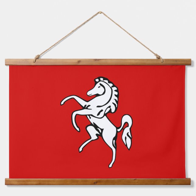 Wall Tapestry with flag of Kent County, England (Front)