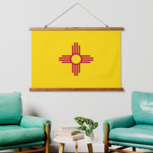 Wall tapestry with flag of New Mexico, U.S.A.