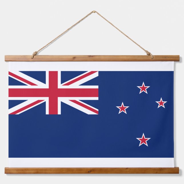 Wall Tapestry with flag of New Zealand (Front)
