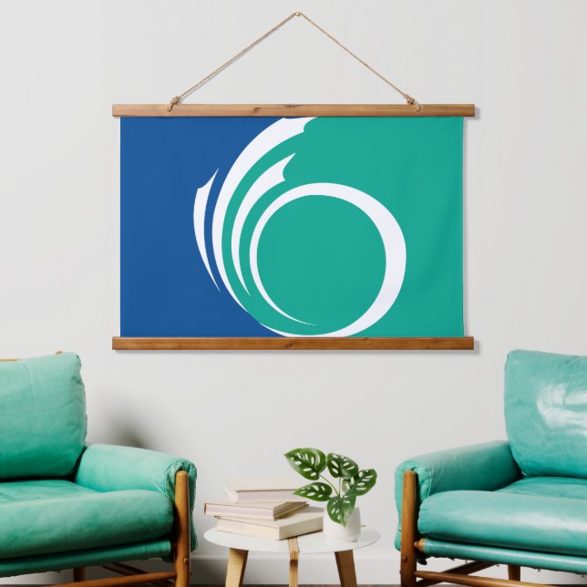 Wall Tapestry with flag of Ottawa, Canada (Living Room)