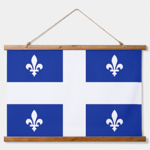 Wall Tapestry with flag of Quebec, Canada