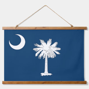 Wall Tapestry with flag of South Carolina, U.S.A.