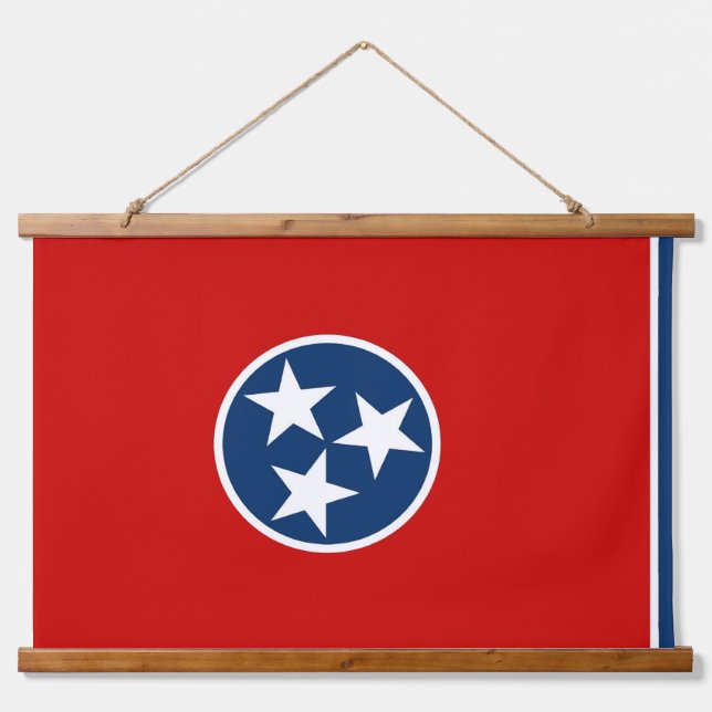 Wall Tapestry with flag of Tennessee, U.S.A. (Front)