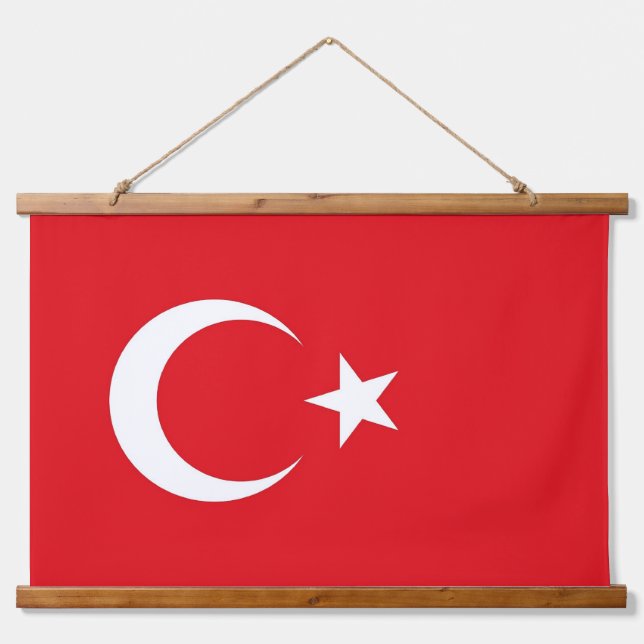 Wall Tapestry with flag of Turkey (Front)