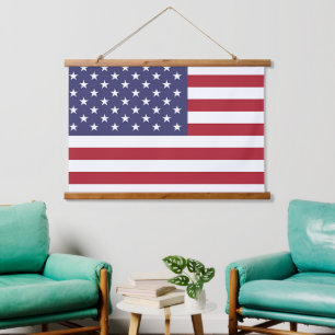 Wall tapestry with flag of U.S.A.