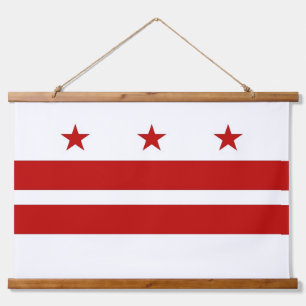 Wall Tapestry with flag of Washington DC, U.S.A.