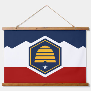 Wall Tapestry with new flag of Utah, USA