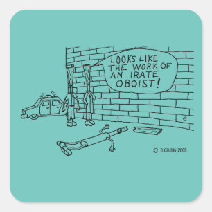 Wall Test Square Sticker