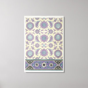 Wall tiles from the Palace of Ismayl-Bey, from 'Ar Canvas Print