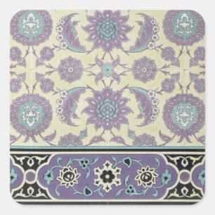 Wall tiles from the Palace of Ismayl-Bey, from 'Ar Square Sticker