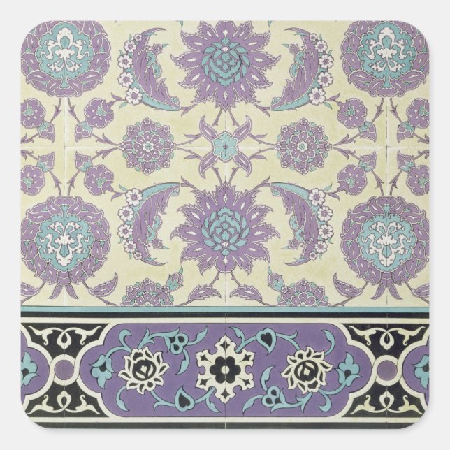 Wall tiles from the Palace of Ismayl-Bey, from 'Ar Square Sticker (Front)