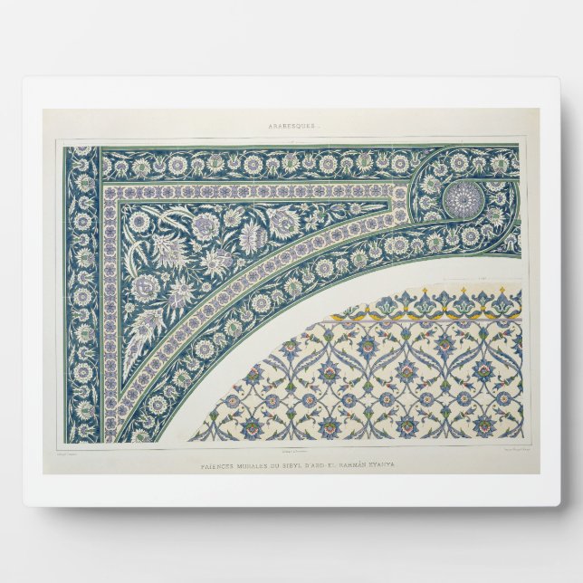 Wall tiles of Sibyl D'Abd-El-Rahman Kyahya, from ' Plaque (Front)