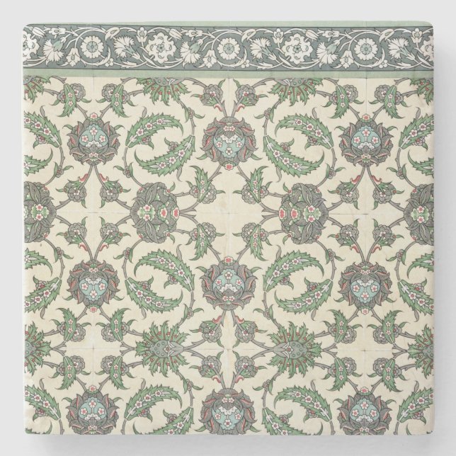 Wall tiles of the Mosque of Cheykhoun, from 'Arab Stone Coaster (Front)