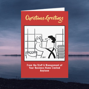 Wall Tiling and Grouting Christmas Card