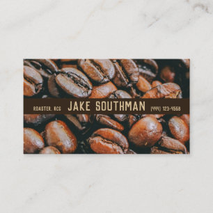 Wall-to-Wall Coffee Beans on Customisable Business Card