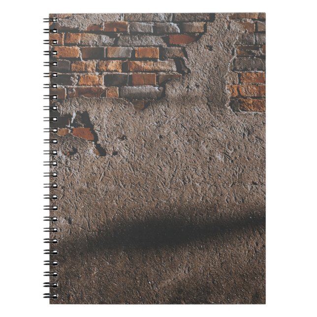 Wall with broken bricks notebook (Front)