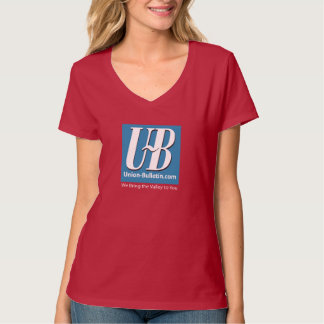 Walla Walla Union Bulletin UB Logo Women's V-Neck T-Shirt
