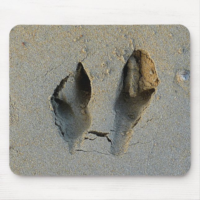 Wallaby Footprints in Sand Mouse Mat (Front)