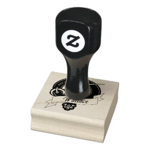Wallace Clan Badge Rubber Stamp