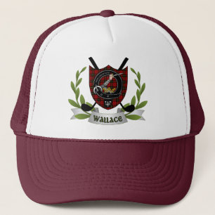 Wallace Clan Badge & Tartan Golf Trucker Hat