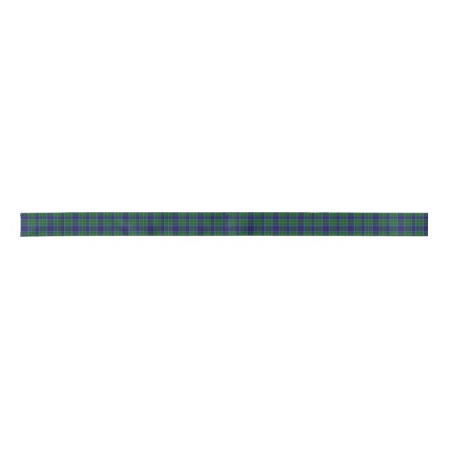 Wallace Clan Tartan Plaid Ribbon Satin Ribbon (Front)